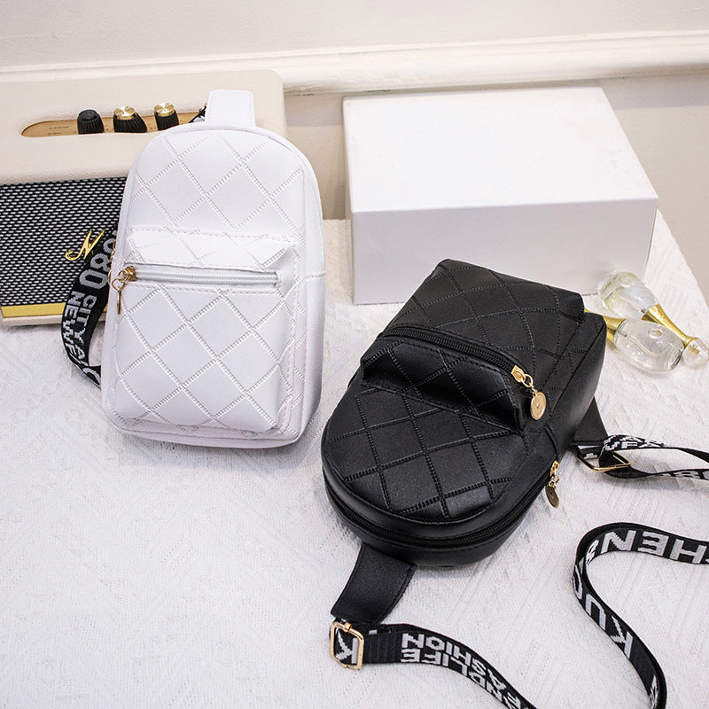 Wholesale PU Lingge Crossbody Bag